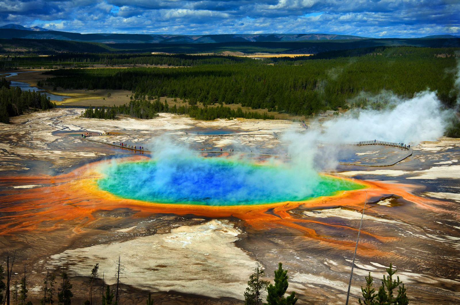 Grand Prismatic Pool at Yellowstone National Park By Lane Erickson for Adobe Stock